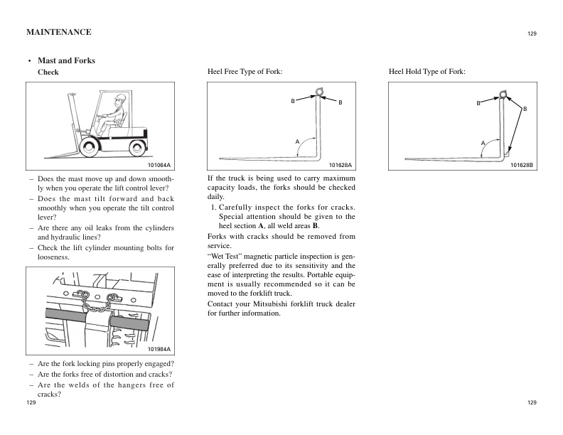 Mitsubishi FD100N to FD160AN Operation and Maintenance Manual 99790-12101 5 Mitsubishi FD100N to FD160AN Operation and Maintenance Manual 99790-12101 - Image 5