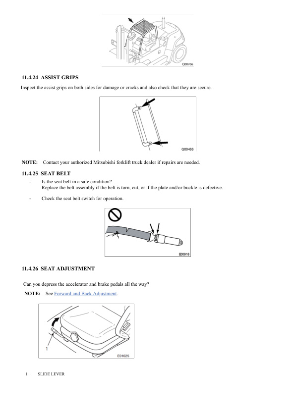 Mitsubishi FD100NM1 to FD150ANM1 Forklift Trucks Operation and Maintenance Manual 99790-77110 5 Mitsubishi FD100NM1 to FD150ANM1 Forklift Trucks Operation and Maintenance Manual 99790-77110 - Image 5