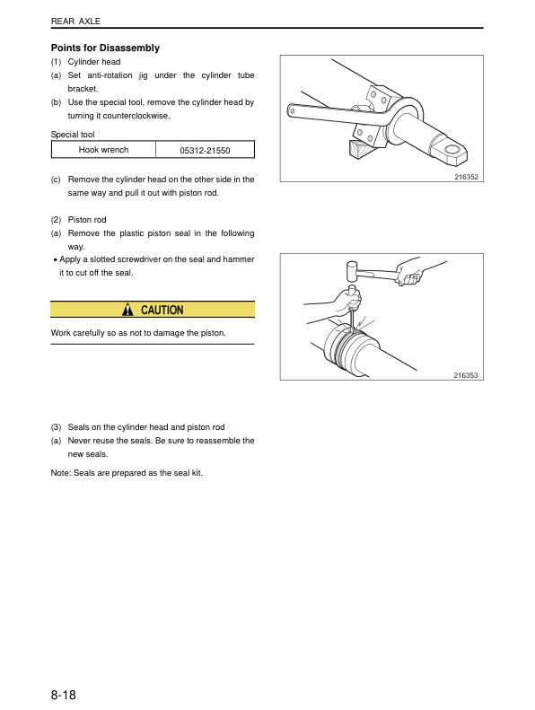 Alternative view of Mitsubishi FD150NL to FD240NL Chassis and Mast Service Manual 99799-11000