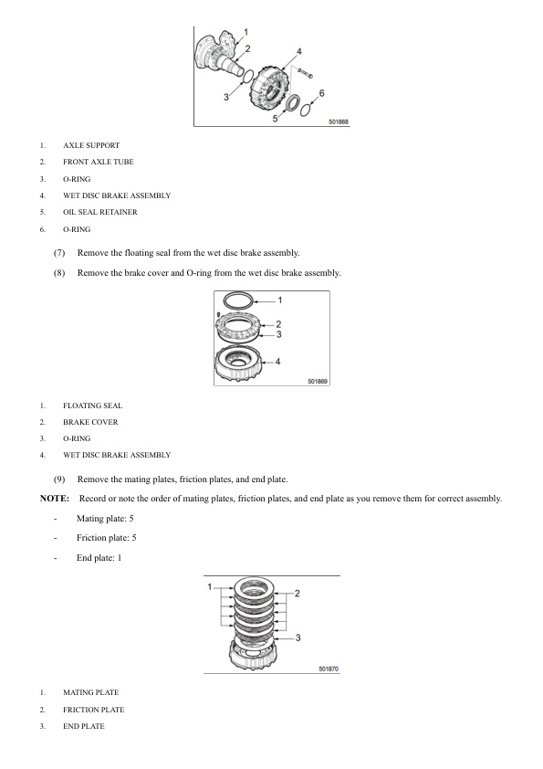 Alternative view of Mitsubishi FD40N1 to FD55N1 Chassis and Mast Service Manual 99739-7A100