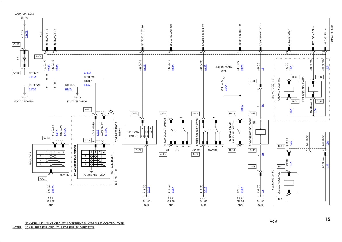 Mitsubishi FD40N1 to FD55N1 Circuit Diagrams-2