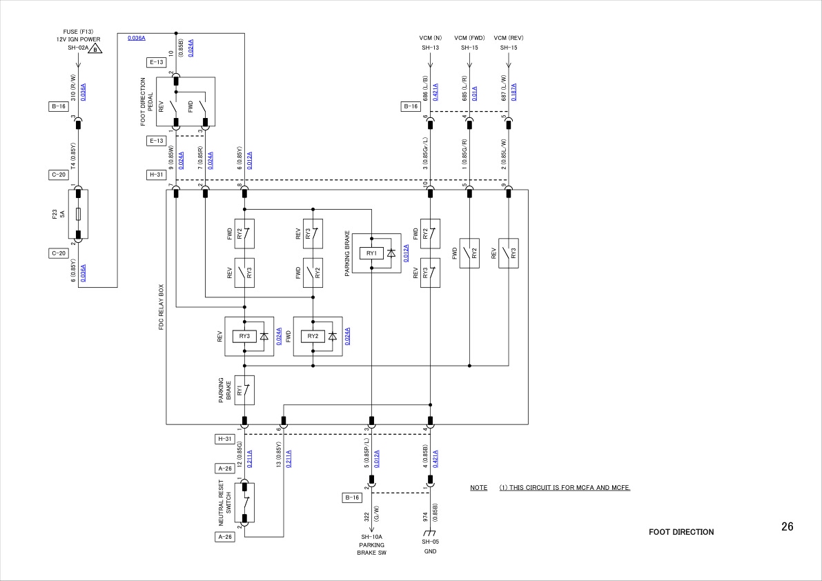 Mitsubishi FD40N1 to FD55N1 Circuit Diagrams-4