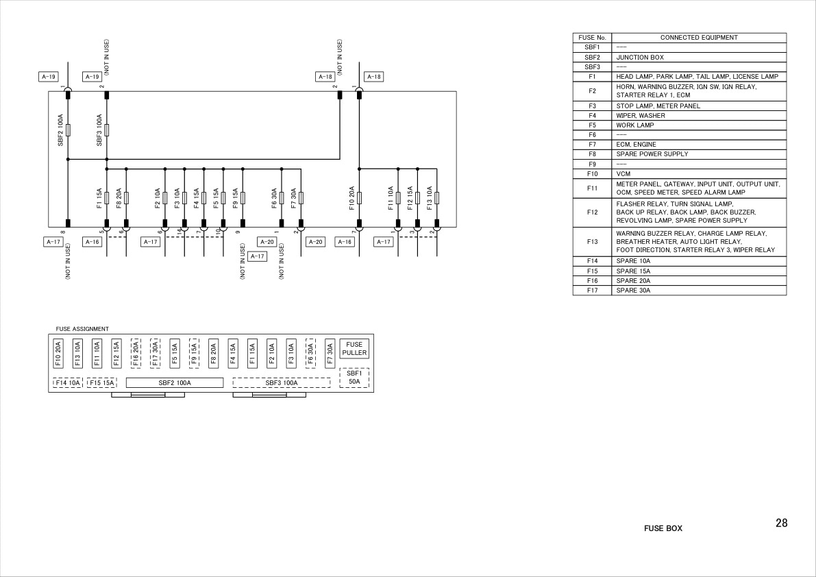 Mitsubishi FD40N1 to FD55N1 Circuit Diagrams-5