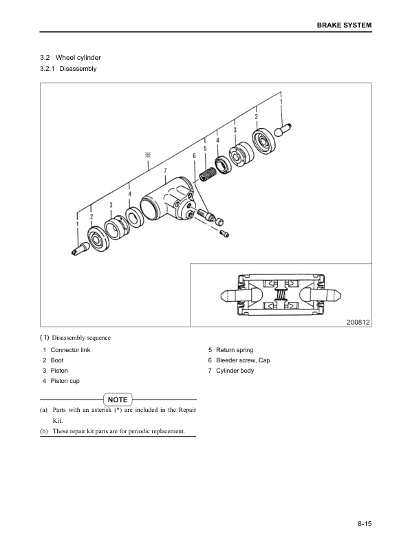 Alternative view of Mitsubishi FD60, FD70 Chassis, Mast and Options Service Manual 99709-76140