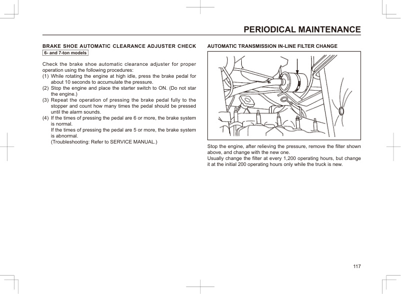 Mitsubishi FD60NH, FD70NH, FD80NH, FD100NH Forklift Trucks Operation and Maintenance Manual OMFEG-J030C-230-5