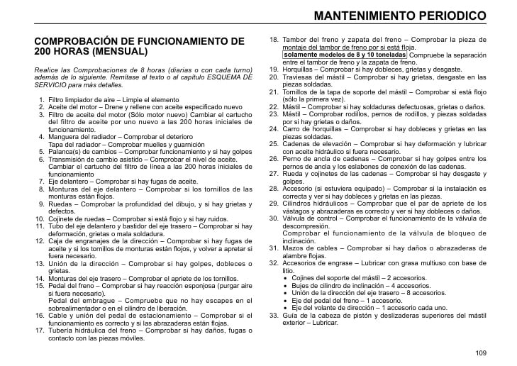 Mitsubishi FD60NH, FD70NH, FD80NH, FD100NH Forklift Trucks Operation and Maintenance Manual OMFSG-J030C-230-4