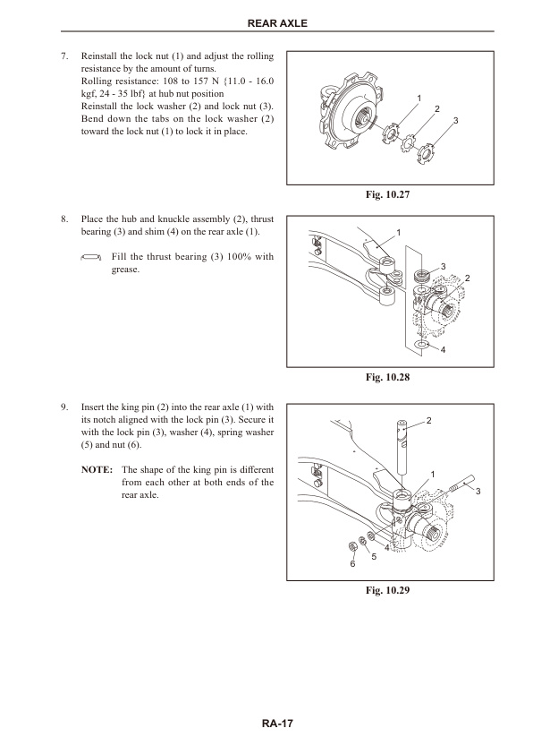 Mitsubishi FD60P to FD100CP Mechanical Systems Service Manual SMKEA-J04B4-230-3