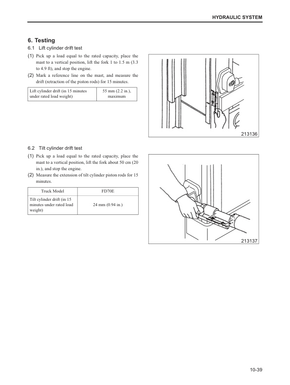 Mitsubishi FD70E Chassis, Mast and Options Service Manual 99709-71100-4