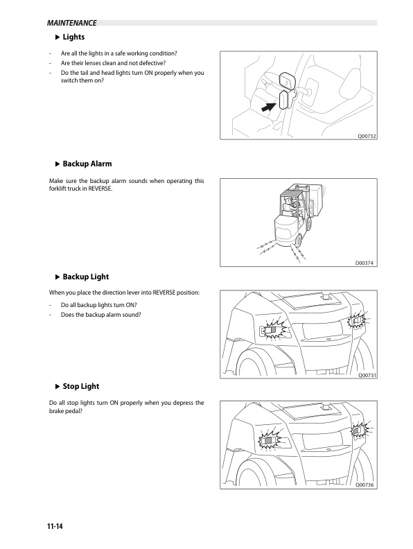 Mitsubishi FD70N Operation and Maintenance Manual 99700-1010A 4 Mitsubishi FD70N Operation and Maintenance Manual 99700-1010A - Image 4