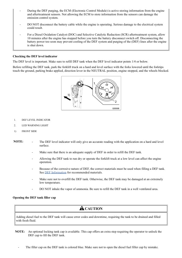 Mitsubishi FD70N1 Forklift Trucks Operation and Maintenance Manual 99700-70110 2 Mitsubishi FD70N1 Forklift Trucks Operation and Maintenance Manual 99700-70110 - Image 2