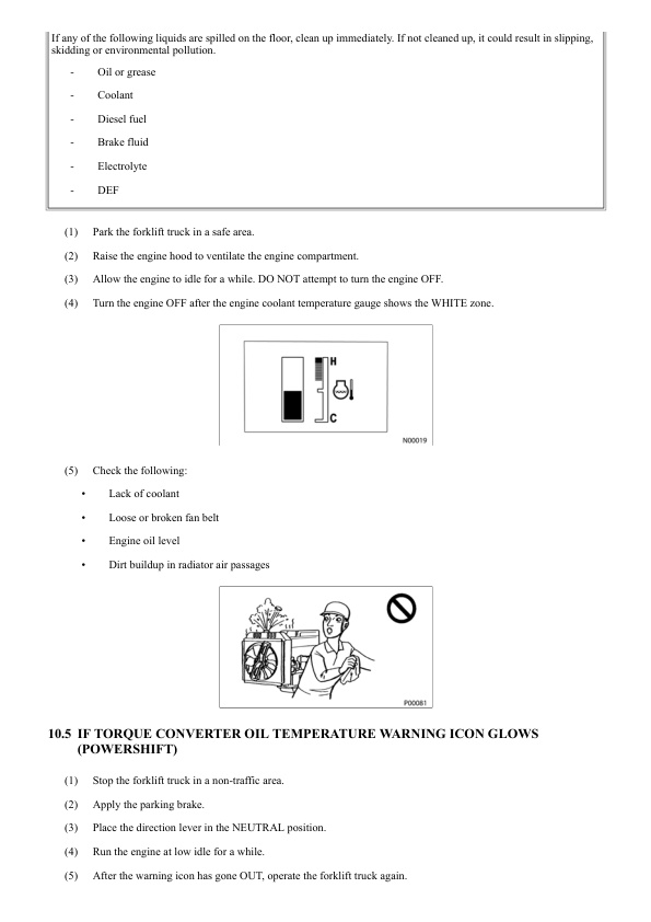 Mitsubishi FD70N1 Forklift Trucks Operation and Maintenance Manual 99700-70110 3 Mitsubishi FD70N1 Forklift Trucks Operation and Maintenance Manual 99700-70110 - Image 3
