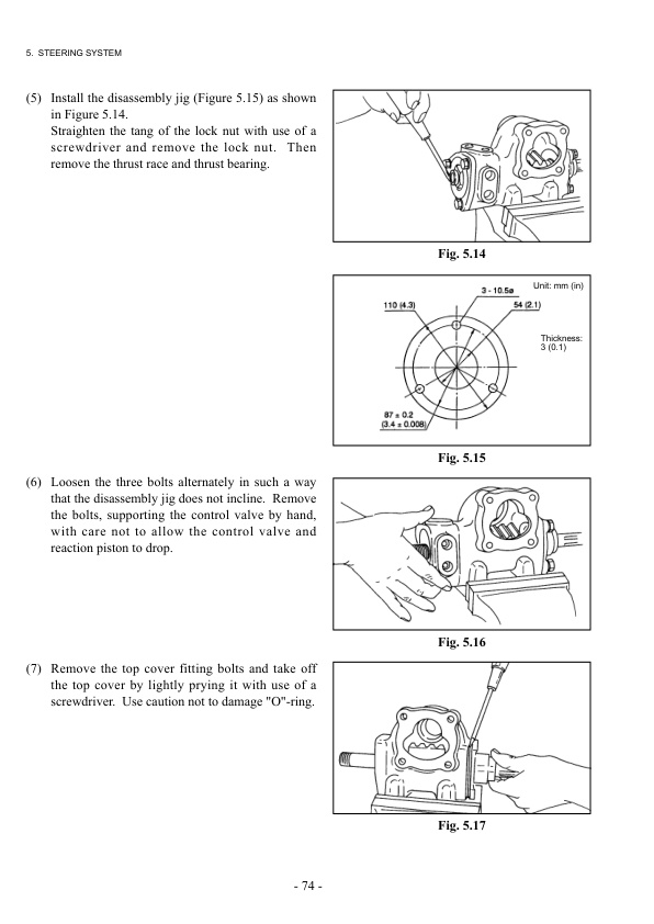 Alternative view of Mitsubishi FD70NH, FD80NH, FD100NH Chassis and Mast Service Manual 99709-21100