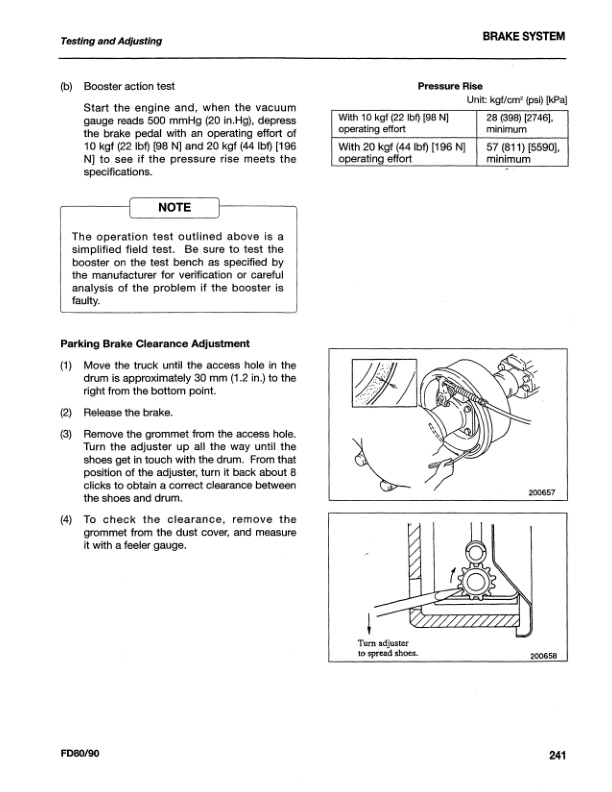 Mitsubishi FD80, FD90 Chassis and Mast Service Manual 99709-78100-3