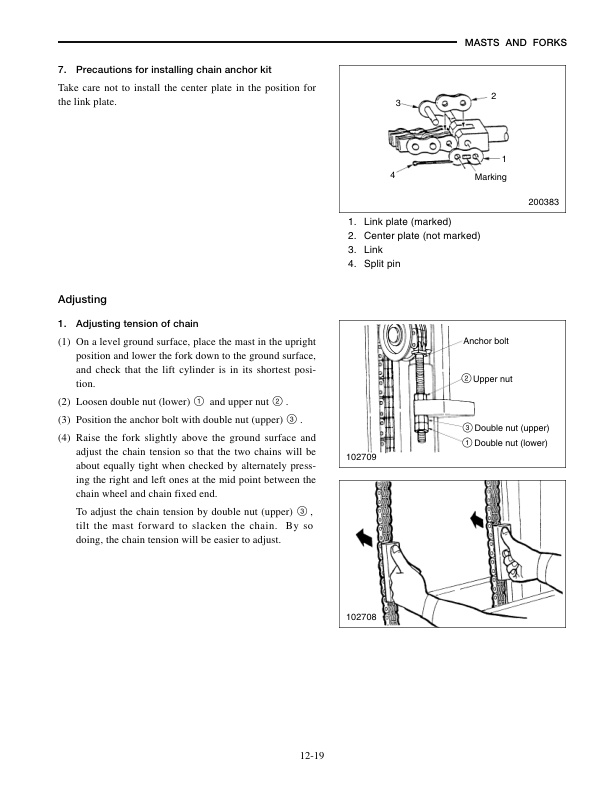 Mitsubishi FD80, FD90 Chassis and Mast Service Manual 99709-79110-5