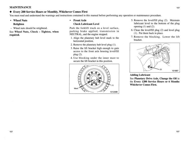 Mitsubishi FD80, FD90 Operation and Maintenance Manual 99700-79110 5 Mitsubishi FD80, FD90 Operation and Maintenance Manual 99700-79110 - Image 5