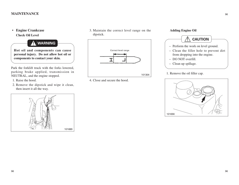 Mitsubishi FD80, FD90 Operation and Maintenance Manual 99700-79120 3 Mitsubishi FD80, FD90 Operation and Maintenance Manual 99700-79120 - Image 3