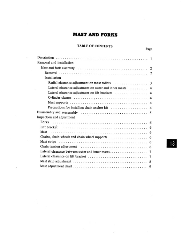 Mitsubishi FG-FD 10-35A Service Manual 99719-01170A-3