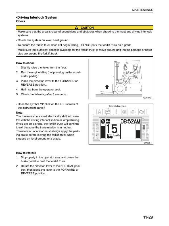 Mitsubishi FG-FD 10N-35AN Operation and Maintenance Manual 99710-50K10 4 Mitsubishi FG-FD 10N-35AN Operation and Maintenance Manual 99710-50K10 - Image 4