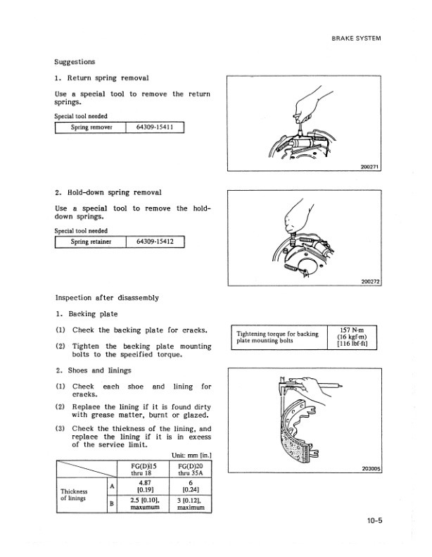Mitsubishi FG-FD 15-35A Chassis Mast Service Manual 99719-54100-2
