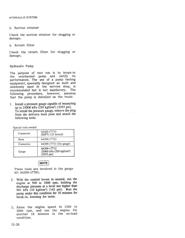 Mitsubishi FG-FD 15-35A Chassis Mast Service Manual 99719-54100-3