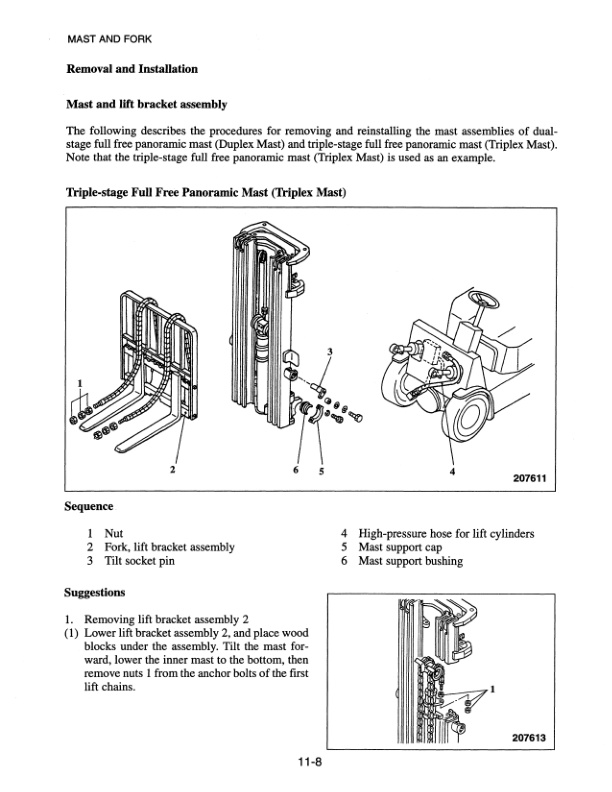 Mitsubishi FG-FD 15K-35K Chassis Mast Service Manual 99719-53120-4