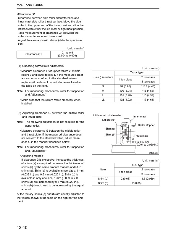 Mitsubishi FG-FD 15N-35N Chassis and Mast Service Manual 99710-5F100-4