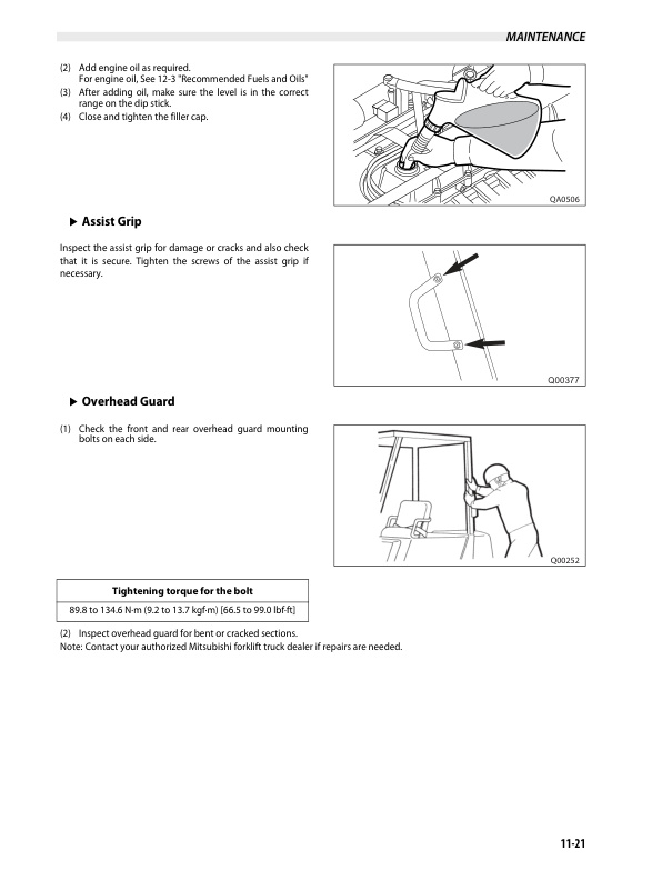 Mitsubishi FG-FD 40N-55N Operation and Maintenance Manual 99730-1E140 5 Mitsubishi FG-FD 40N-55N Operation and Maintenance Manual 99730-1E140 - Image 5