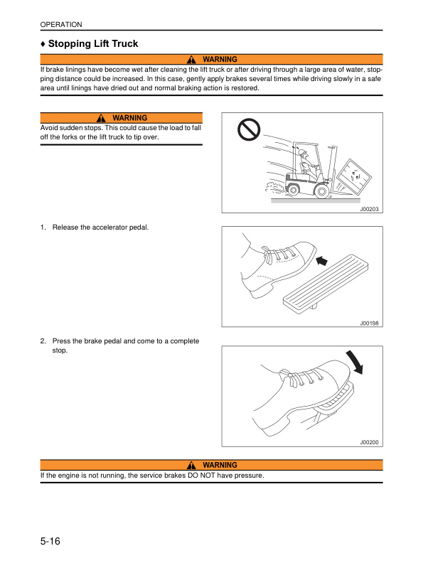 Mitsubishi FG-FD 40N-55N Operation and Maintenance Manual 99730-79120 2 Mitsubishi FG-FD 40N-55N Operation and Maintenance Manual 99730-79120 - Image 2