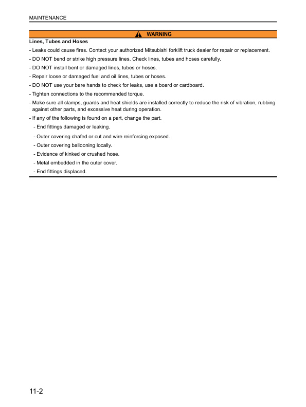 Mitsubishi FG-FD 40N-55N Operation and Maintenance Manual 99730-79120 4 Mitsubishi FG-FD 40N-55N Operation and Maintenance Manual 99730-79120 - Image 4