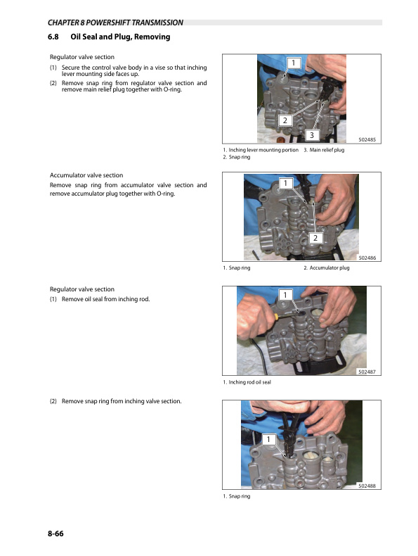 Alternative view of Mitsubishi FG10N-35AN, FGE10N-35AN, FD10N-35AN Chassis and Mast Service Manual 99719-18210