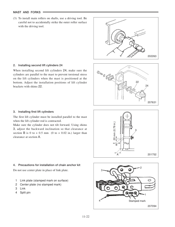 Mitsubishi FG15K-35K, FD20K-35K Chassis, Mast and Options Service Manual 99719-72130-4