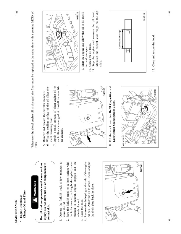Mitsubishi FG15N-35N, FD20N-35N Operation and Maintenance Manual 99710-72110 5 Mitsubishi FG15N-35N, FD20N-35N Operation and Maintenance Manual 99710-72110-5