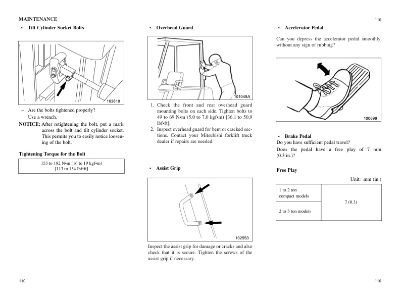 Mitsubishi FG15N-35N, FD20N-35N Operation and Maintenance Manual 99710-72130 3 Mitsubishi FG15N-35N, FD20N-35N Operation and Maintenance Manual 99710-72130 - Image 3