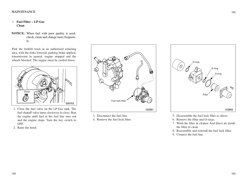 Mitsubishi FG15N-35N, FD20N-35N Operation and Maintenance Manual 99710-72130 5 Mitsubishi FG15N-35N, FD20N-35N Operation and Maintenance Manual 99710-72130 - Image 5
