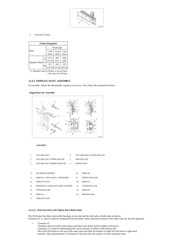 Mitsubishi FG15N-35NM, FD20N-35N Chassis and Mast Service Manual 99719-7M110 4 Mitsubishi FG15N-35NM, FD20N-35N Chassis and Mast Service Manual 99719-7M110 - Image 4