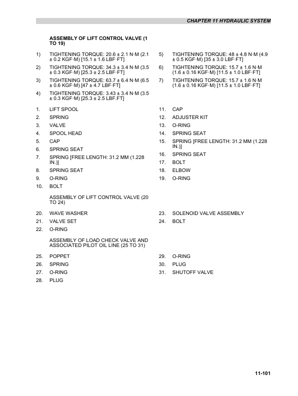 Mitsubishi FG15N-35NM, FD20N-35NM Chassis and Mast Service Manual 99729-70100 3 Mitsubishi FG15N-35NM, FD20N-35NM Chassis and Mast Service Manual 99729-70100 - Image 3