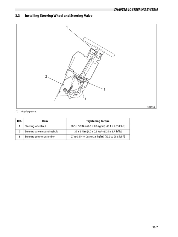 Mitsubishi FG15NM to FG35NM Chassis and Mast Service Manual 99719-7N140-3
