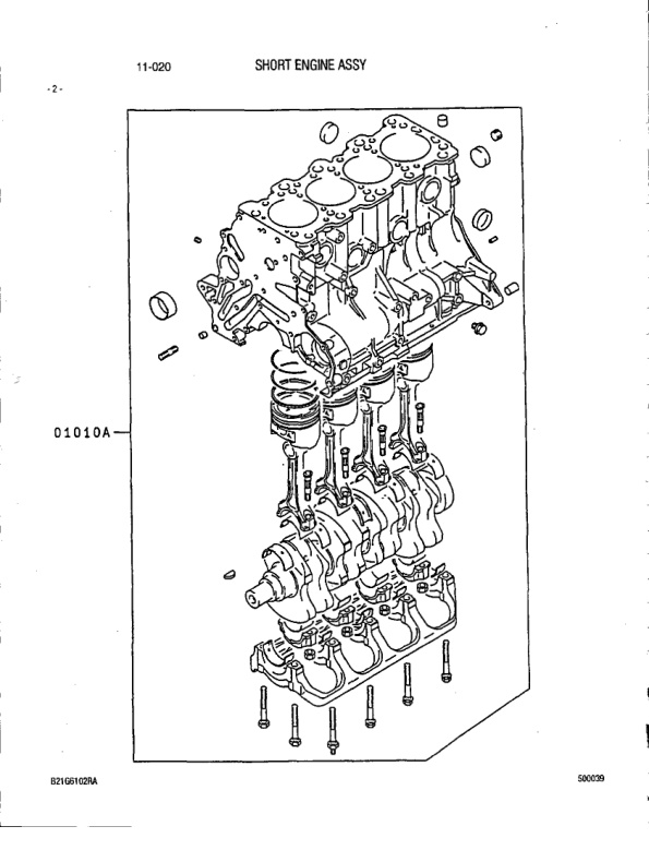 Mitsubishi FG20, FG25 Chassis and Mast Parts List 98716-40010-4