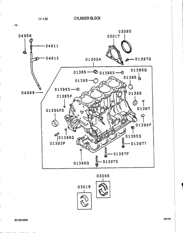 Mitsubishi FG20, FG25 Chassis and Mast Parts List 98716-40010-5