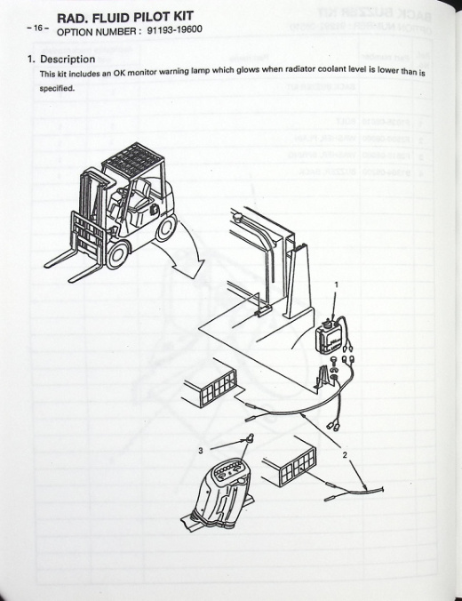 Mitsubishi FG20K, FG25K, FG20K HO, FG25K HO Chassis and Mast Parts List 98726-02320-4