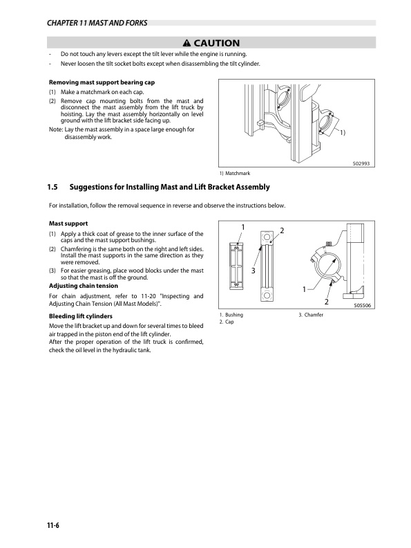 Mitsubishi FG20S-30S, FD20HS-30HS Chassis and Mast Service Manual 99729-10110 3 Mitsubishi FG20S-30S, FD20HS-30HS Chassis and Mast Service Manual 99729-10110-3