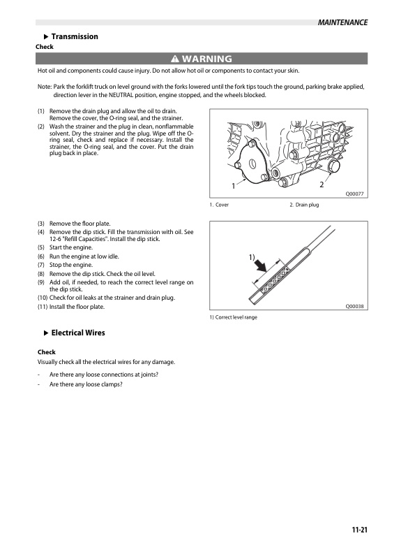 Mitsubishi FG20S-30S, FD20HS-30HS Operation and Maintenance Manual OMFEG-CBF54-191 4 Mitsubishi FG20S-30S, FD20HS-30HS Operation and Maintenance Manual OMFEG-CBF54-191-4