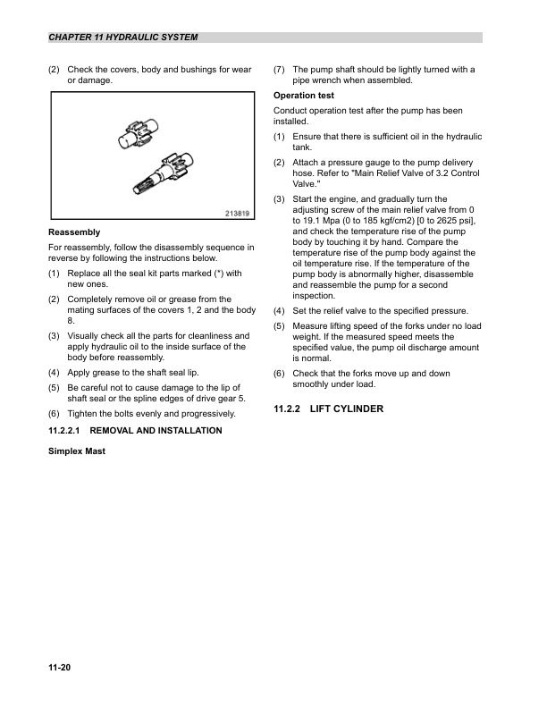 Mitsubishi FG40N1-55N1, FG40NM1-55NM1 Chassis and Mast Service Manual 99739-7B120 3 Mitsubishi FG40N1-55N1, FG40NM1-55NM1 Chassis and Mast Service Manual 99739-7B120 - Image 3