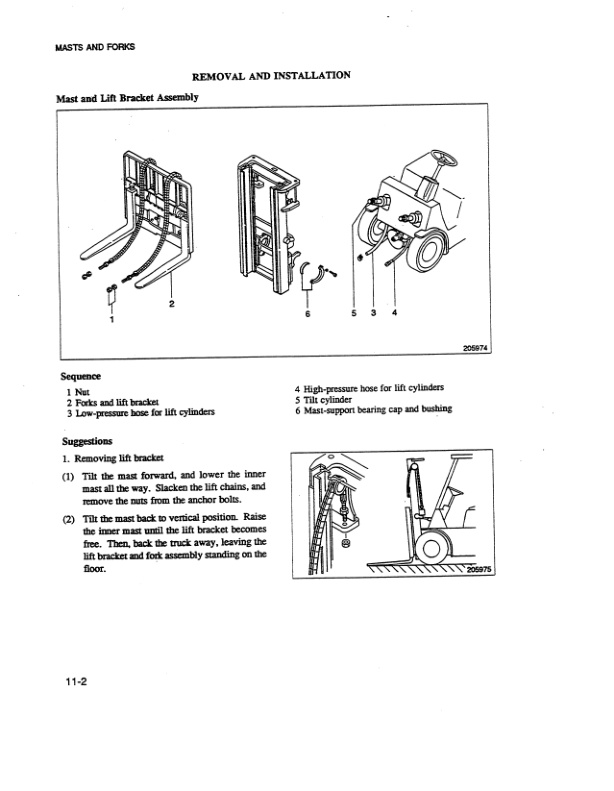 Mitsubishi FGC15, FGC18, FGC20, FGC25, FGC30 Chassis Mast Service Manual 99719-70110-3