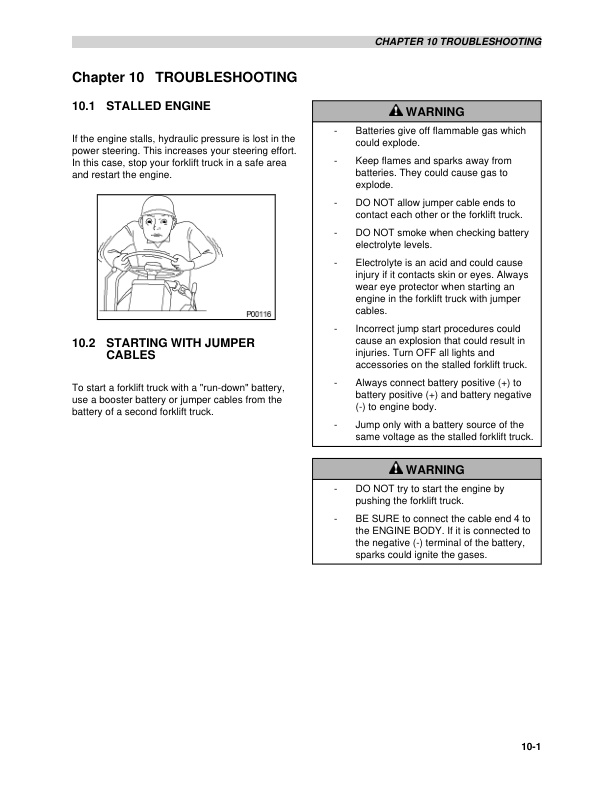 Mitsubishi FGC15N to FGC33N Forklift Trucks Operation and Maintenance Manual 99720-7C120-3