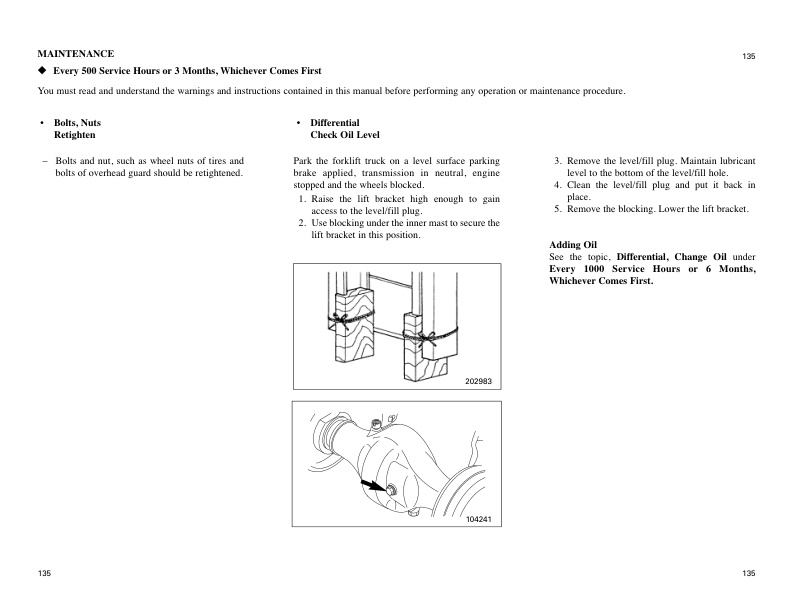 Mitsubishi FGC15N to FGC33N Operation and Maintenance Manual 99710-7C110-5