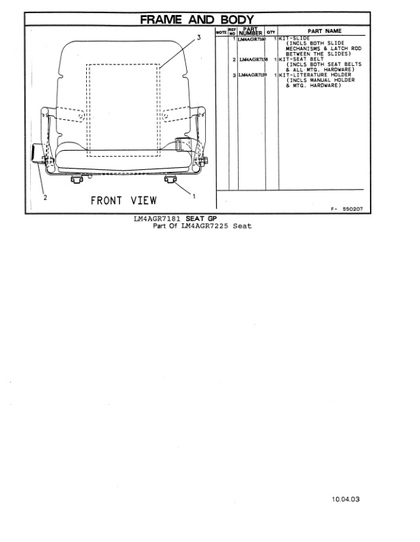 Mitsubishi FGC33, FGC35, FGC35C, FGC40, FGC45, FGC50C-PRH Parts Manual 1592-0193-3