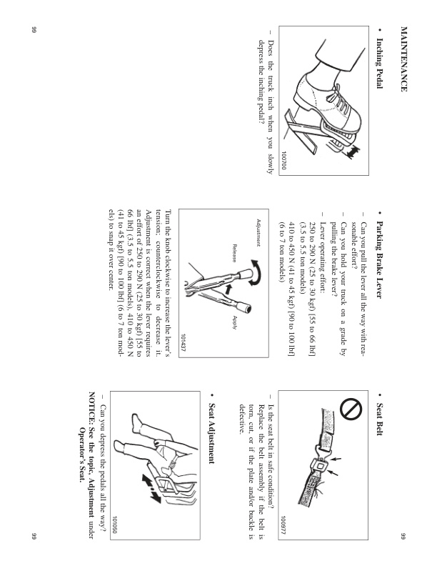 Mitsubishi FGC35K to FGC70K-STC Operation and Maintenance Manual 99730-76101-3