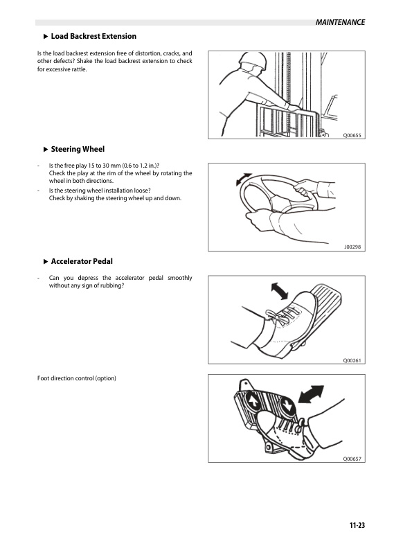 Mitsubishi FGC35K to FGC70K-STC Operation and Maintenance Manual 99730-76120-5
