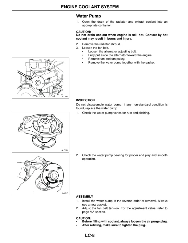 Mitsubishi K21, K25 Gasoline Engine Service Manual 99789-57100-5